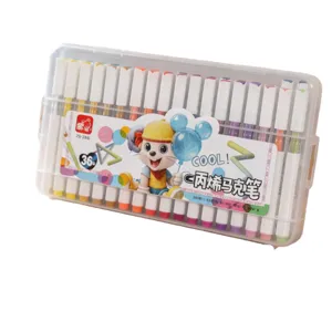Acrylic paint marker set for kids painting 36 colors waterproof art graffiti pens box
