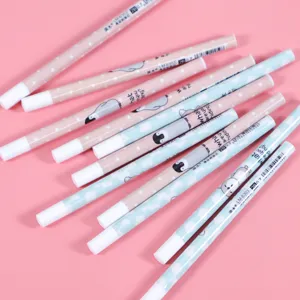 Cute cartoon mechanical pencil 2B 0.7mm lead refill student stationery writing supplies