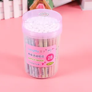 Colorful mechanical pencil leads 2B 0.5mm refilable lead refill set for student school stationery.