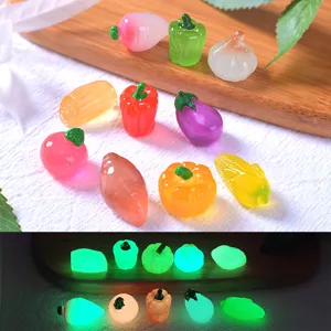 Mini Figulina de Verdura de Resina Lindo Simulación Ajo Raíz de Loto Calabaza Miniatura Micropaisaje Manualidad DIY Adorno de Escritorio