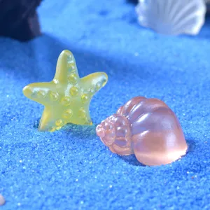 Kleine Harz Muschel Seestern Ornamente niedliche Mikro Landschaft Aquarium Deko Handwerk