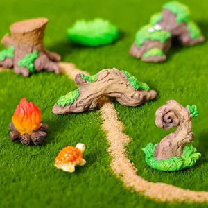 Miniatur Harz Landschaft Ornament Set für Sukkulenten Bonsai Garten Dekoration Zubehör