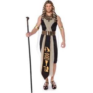 Men's Egyptian Pharaoh Costume Plus Size King Role Play Halloween Party Stage Outfit
