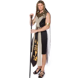Men's Egyptian Pharaoh costume set for Halloween cosplay, roleplay and stage party events.
