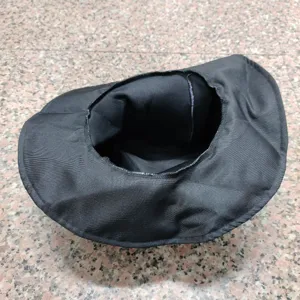 Black costume hat detail view, ideal for Halloween magician cosplay performance stage wear.
