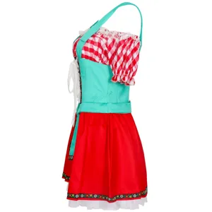 Oktoberfest dirndl dress german beer maid costume women sexy Halloween cosplay outfit