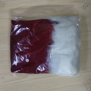Taglia forte rosso bianco costume di Natale peluche velluto abito da festa festivo elegante