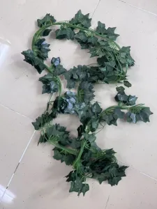 Artificial ivy garland green vine plant leaf fake foliage for home wall decor wedding party