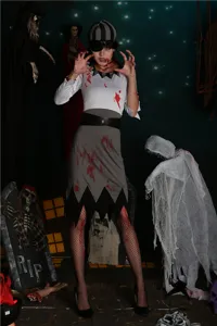 Halloween vampire female pirate costume cosplay devil Caribbean pirate dress outfit sets.