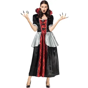 Disfraz de cosplay de reina vampiro de Halloween vestido de corte gotico oscuro malvado