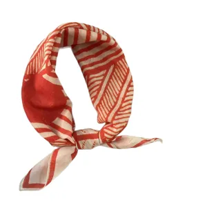Japanese vintage 55cm cotton geometric printed headscarf spring summer fashion bandana