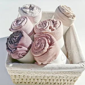 Foulard tinta unita spiegazzato traspirante in rayon lungo hijabs scialle da donna