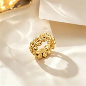 Minimalist Stainless Steel Open Ring For Women Men Geometric Adjustable Fashion Jewelry Finger Ring