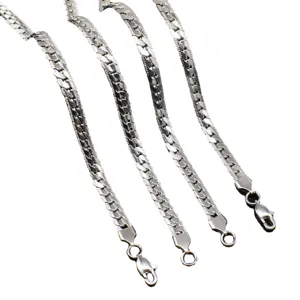 Stainless Steel Cuban Link Chain Necklace Men Hip Hop Silver NK Chain Jewelry Accessories