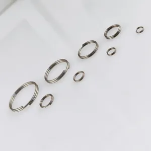 Stainless Steel Double Loops Split Rings Jump Rings Open Rings For DIY Jewelry Making Connectors Keyring Findings