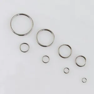 Stainless steel split rings, double loop jump rings for DIY jewelry making, keychains.