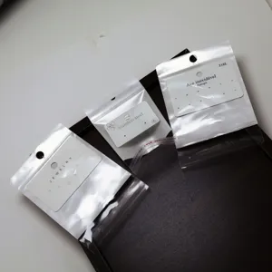 Edelstahl Schmuck Verpackungsbeutel mit Ohrring Display Karten Set fur Grosshandel