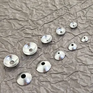 Embouts de Perles en Acier Inoxydable Calottes en Forme de Bol Accessoires de Bijoux DIY