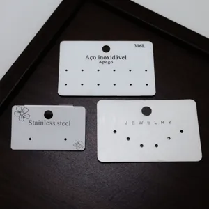 Schmuck Präsentationskarten Und Folienverpackungsbeutel Ohrringhalter Papierkarten Kleine Tasche Für Ohrstecker Schmuckzubehör