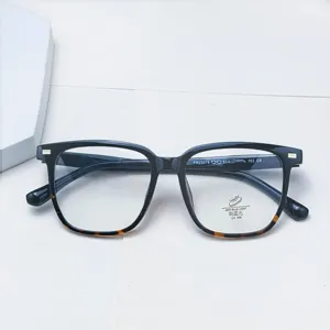 Retro square TR90 optical glasses frame with anti-blue light and UV400 eye protection.