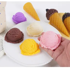 PVC simulation ice cream scoop model fake food photography props kitchen accessories