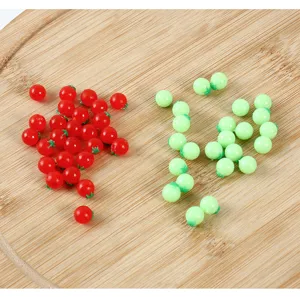 Miniature simulation tomato resin cabochons for DIY food play toys and kitchen dollhouse decor.