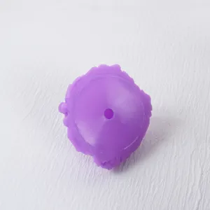PVC artificial ice cream scoop model simulation food toy accessory purple round DIY part tool