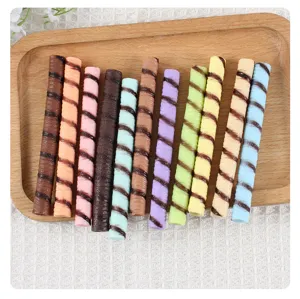 PVC simulation chocolate roll fake food dessert model DIY play house toy accessory detail view