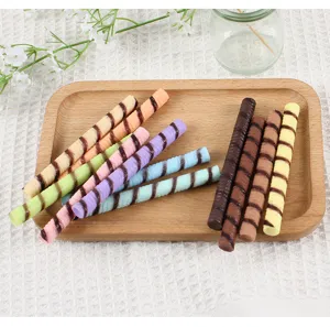 PVC simulated chocolate wafer roll model fake food dessert cake decoration DIY toy accessory