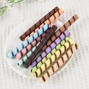PVC Simulated Chocolate Bar Model Fake Food Dessert Cake Roll Ornament DIY Play House Toy Miniature Accessories