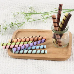 PVC simulation chocolate wafer stick model fake food dessert cake roll DIY toy accessory