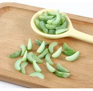 Miniature simulation cantaloupe slices resin fake food DIY craft play food accessories detail view