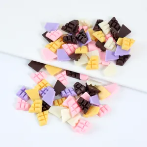 Mini Simulation Half Chocolate Block PVC Model DIY Food Play Dessert Accessories Micro Landscape Craft Decoration