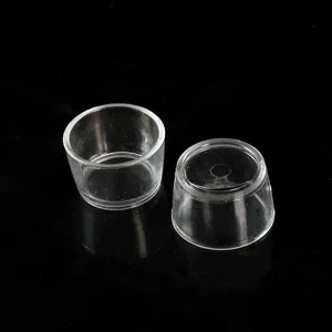 Mini clear plastic pudding cups set for DIY craft, dessert food play and miniature containers.