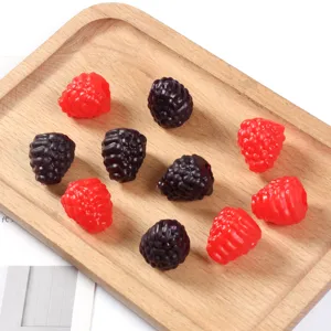 Artificial raspberry and blackberry models fake fruit photography props tabletop display set