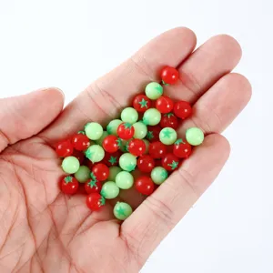 Miniature simulation cherry tomatoes dollhouse food kitchen DIY props tiny plastic fruit model