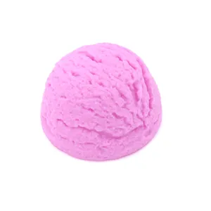 Roze kunstmatige bolletje ijs model, simulatie nep dessert fotografie rekwisiet display.
