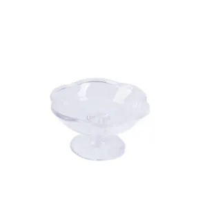 Miniature transparent dessert tray cup DIY food play simulation fruit container accessory.