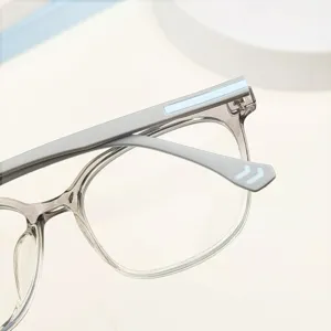 Clear frame anti-blue light glasses large square optical eyewear for men and women daily wear