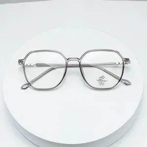 Stylish anti-blue light metal TR90 multi-sided optical eyeglasses frame for daily wear.