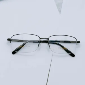 Men's business half-frame large square optical eyeglasses frame for daily wear 3027