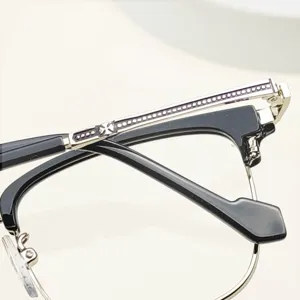 Men women optical glasses frame ultra light square blue light blocking vintage style optical eyewear