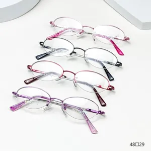 Monturas de gafas comerciales de aleación con memoria, gafas ópticas de metal ultraligeras.