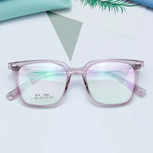 Montatura per occhiali da vista quadrata retro in TR90 da donna e uomo stile alla moda