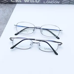 Montures de lunettes optiques en metal pour homme, elegantes lunettes de vue.