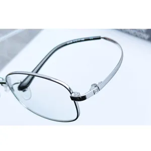 Monture de lunettes optique en metal pour homme carre complet cadre myopie lunette