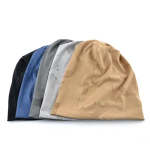 Chapeaux beanie pullover en maille respirante à séchage rapide pour sport d'été