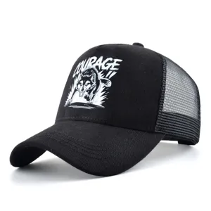 Casquette de Baseball Mesh Casual Unisexe Street Style Chapeau Trucker Imprimé Respirant Protection Solaire Sport Extérieur