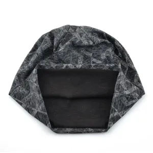 Bonnet de course respirant fin d'été couverture de tête motif géométrique chapeau.