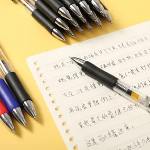 Penne gel retrattili 0.5mm nero blu rosso inchiostro scrittura scorrevole scuola ufficio principale